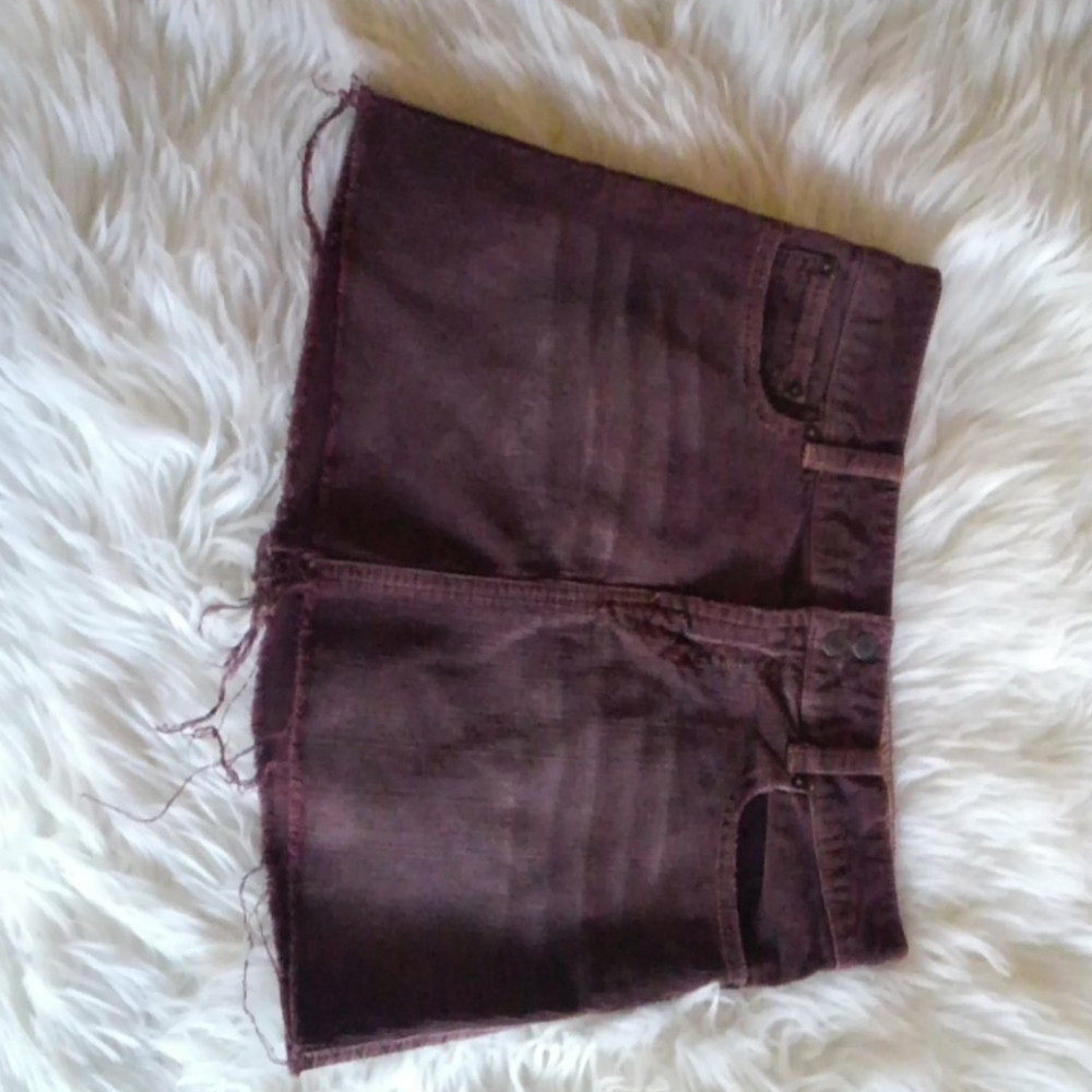 Abercrombie and Fitch, corduroy, 100% cotton skirt